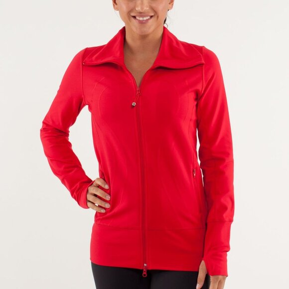 Lululemon In Stride Jacket Currant Red 8 - Picture 1 of 7